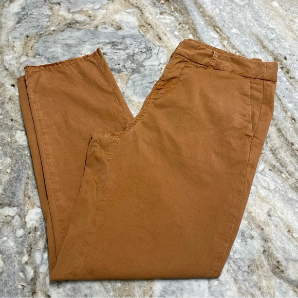 Nili Lotan Montauk Pant in Whiskey Raw Hem size 4 - Picture 5 of 16